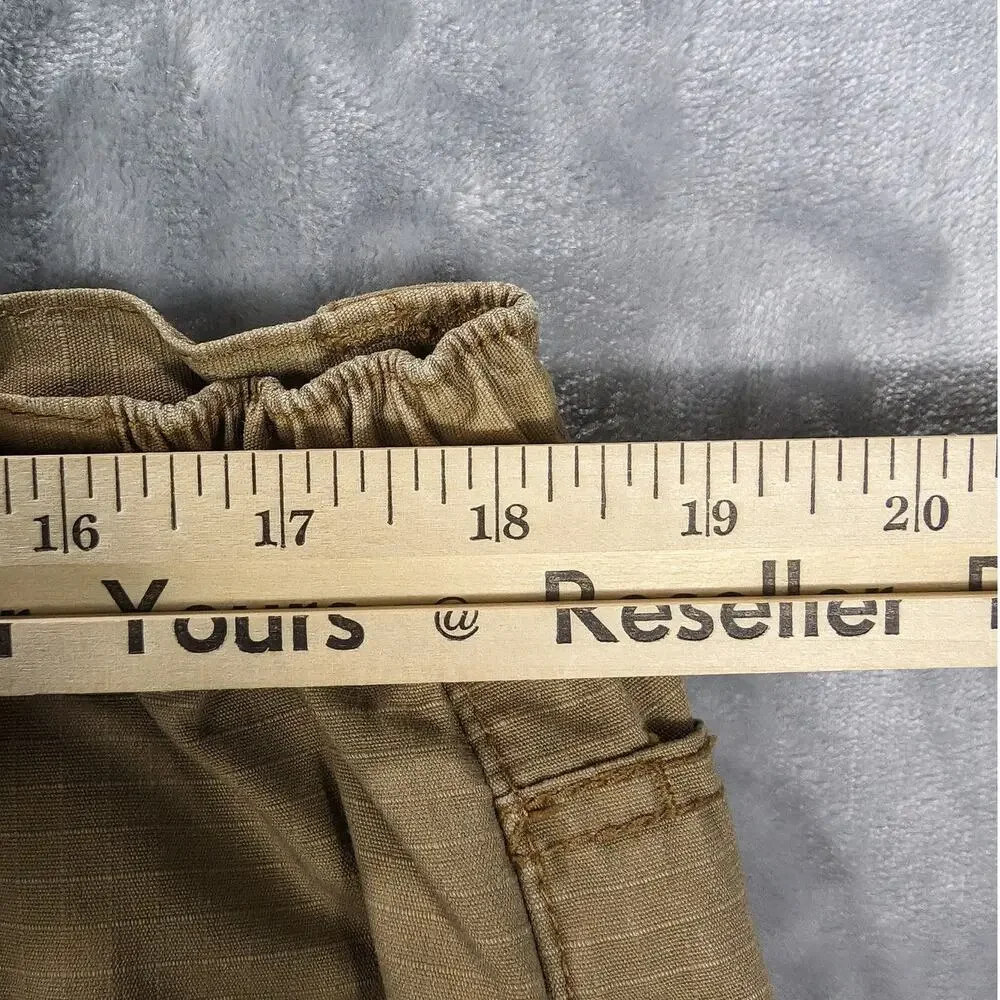 SOG Pants Mens 36 x 30 Khaki Double Knee Brown Ripstop Rugged Extra Pockets READ